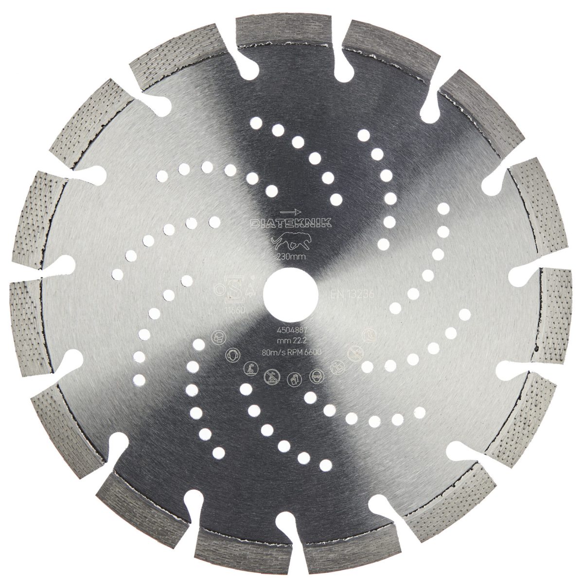 Diamantklinge Ø230 mm til vinkelsliber – Jaguar, armeret beton
