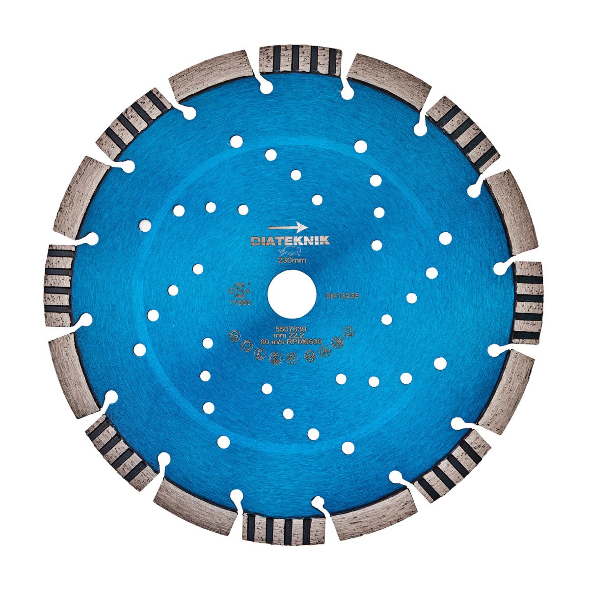Diamantklinge Ø230 mm til vinkelsliber – Combi, universal