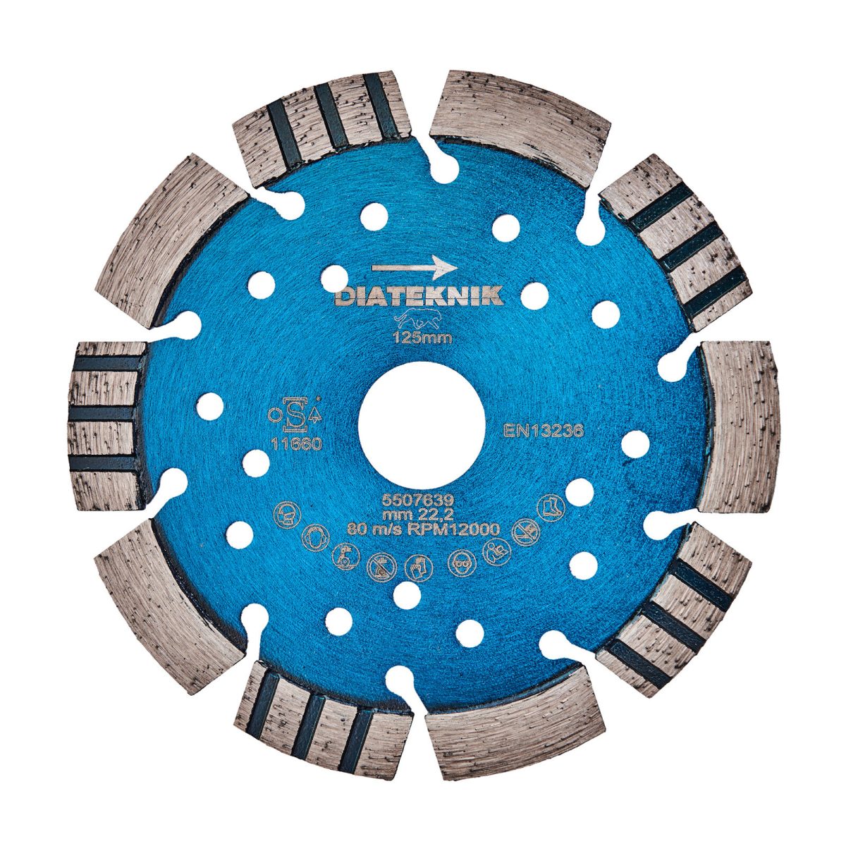 Diamantklinge Ø125 mm til vinkelsliber – Combi, universal