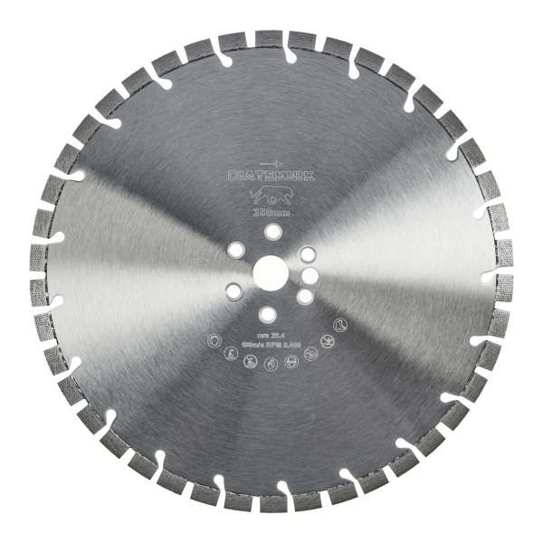 Diamantklinge Ø350 mm til kapsav – Jaguar, armeret beton