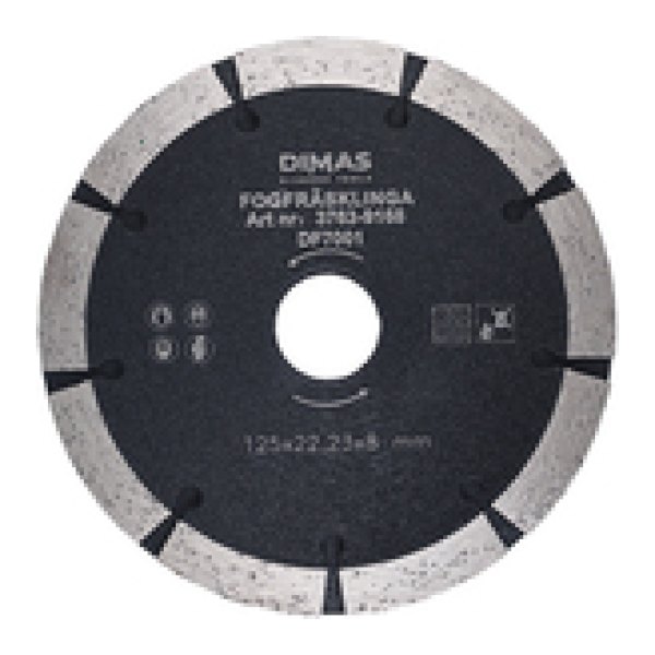 Fugefræserklinge 125 mm. 8.0T
